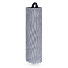 grocery bag organizer wall mount grey stripes