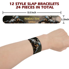 Movie themed wristbands SAGLAU 24 pieces