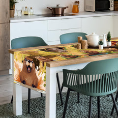 Groundhog Day Table Runner size 12x72 inches on dining table