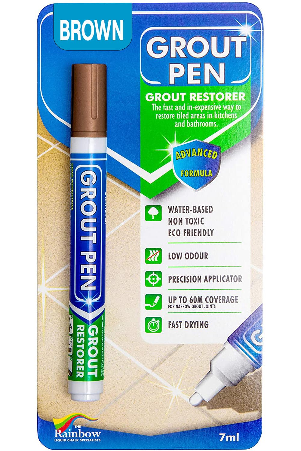 Grout Pen Brown tile grout color marker for restoration