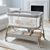 GROWNSY 5-in-1 baby bassinet bedside sleeper overall view