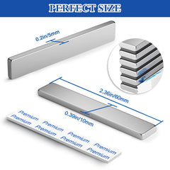 Grtard heavy duty rare earth magnet 60x10x3mm