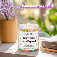 GSPY Candle for 20th birthday girls and boys lavender