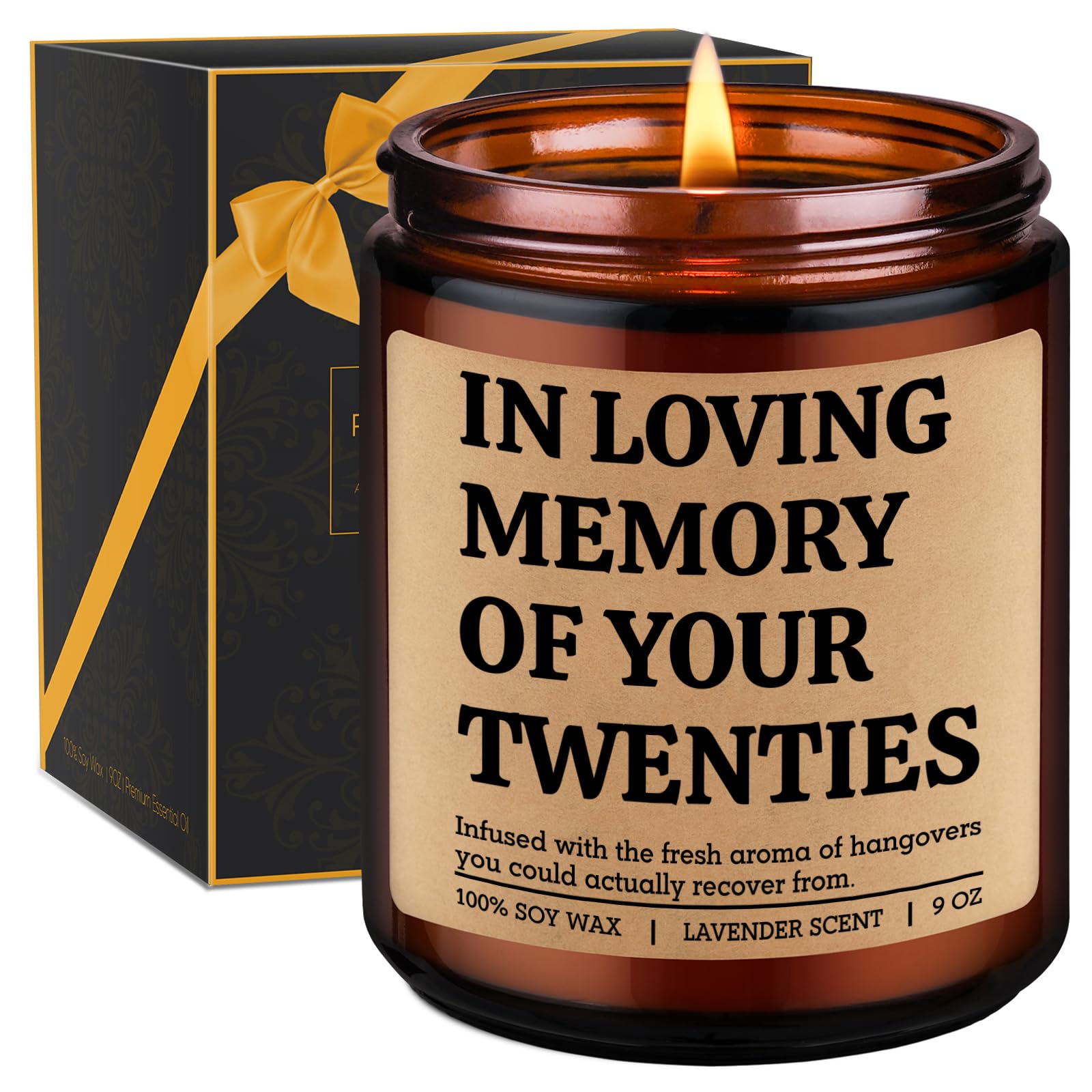 GSPY Candle 9 oz lavender fragrance for 30th birthday gift
