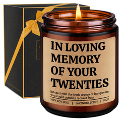 GSPY Candle 9 oz lavender fragrance for 30th birthday gift