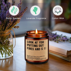 Fireman gift for men and women by GSPY Candles