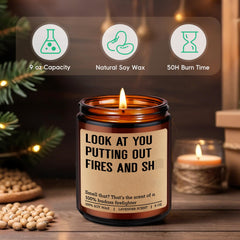 Graduation gift for fire academy by GSPY Candles
