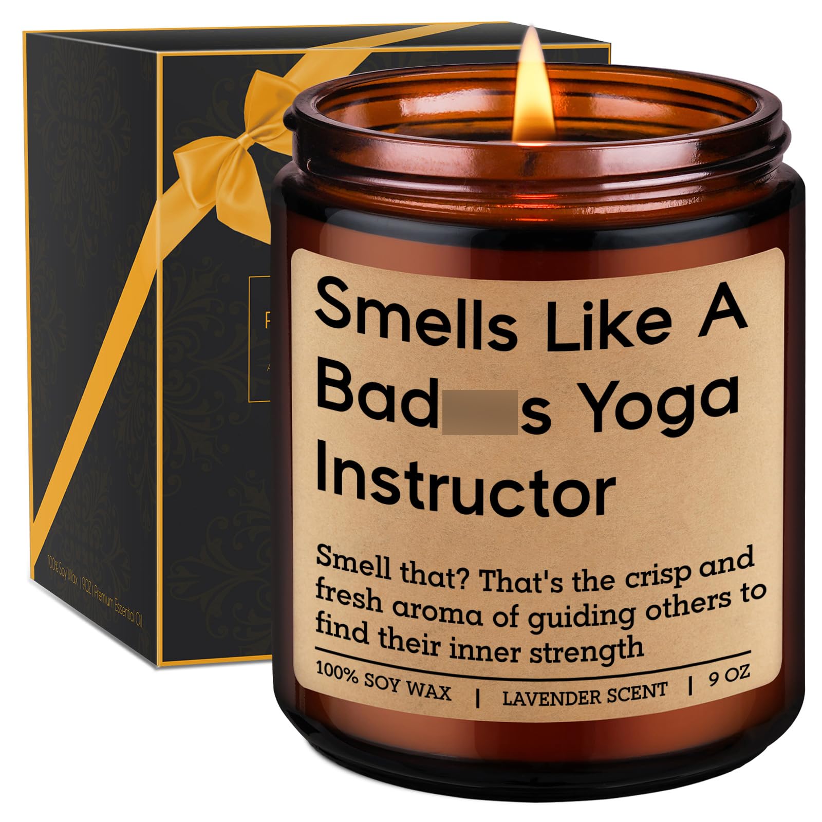 GSPY scented candle 9 oz for yoga instructors