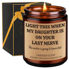 GSPY Scented Candle 9 oz lavender fragrance for son in law gift