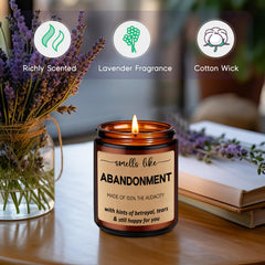 Lavender scented candle from GSPY for coworker leaving