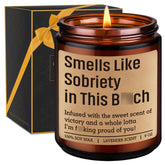 GSPY Smells Like Sobriety Candle front view image
