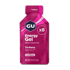GU Energy Original Energy Gels Tri-Berry 8 Count packaging