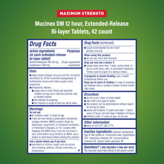 Active ingredients guaifenesin and dextromethorphan HBr