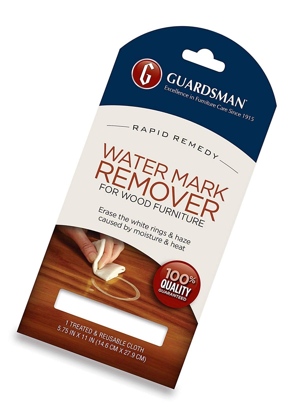Guardsman Water Mark Remover Cloth 4x5-inch for finished wood