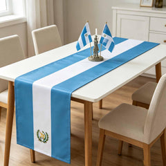 12 x 72 inch Guatemala flag table runners pair