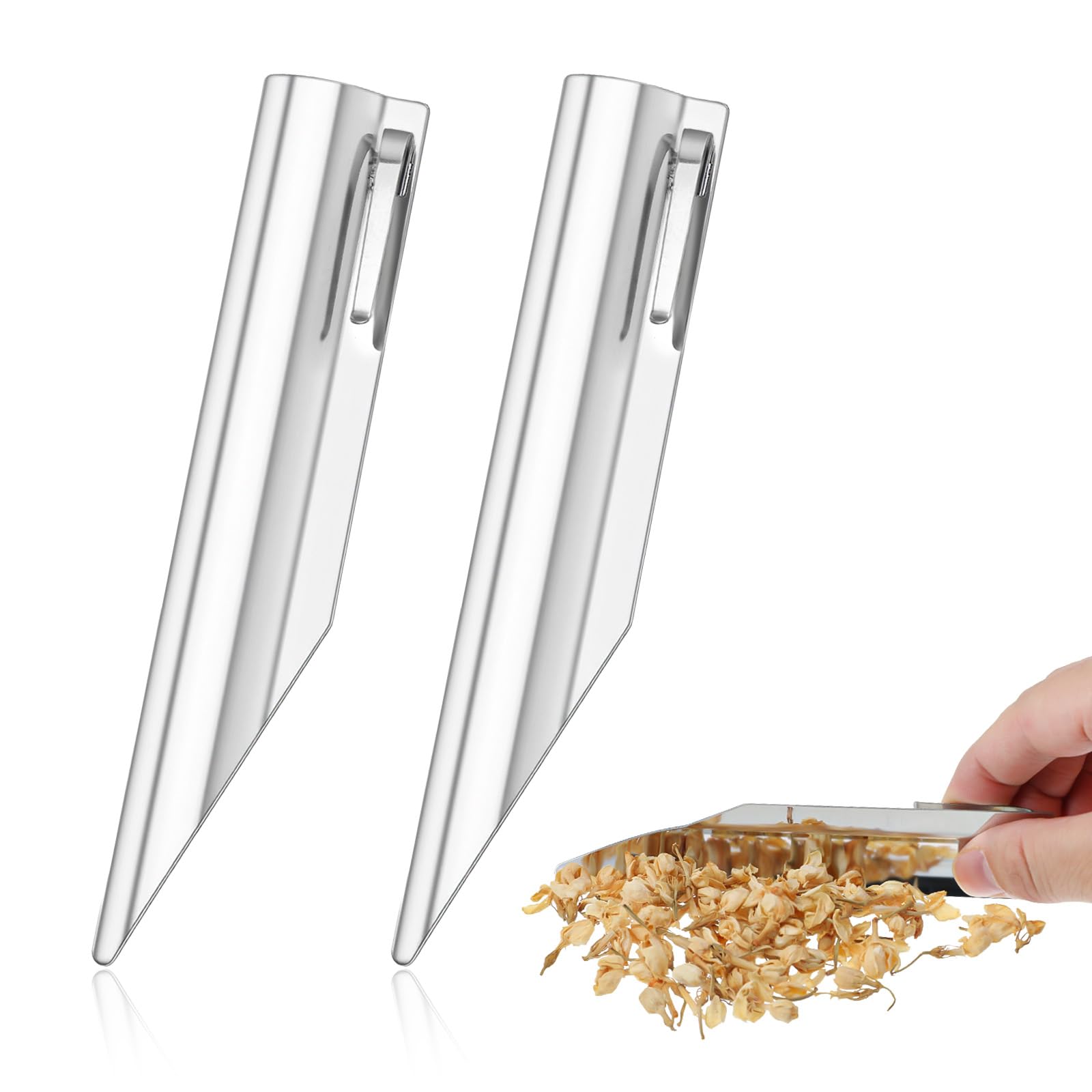Guduling table crumber silver two piece set