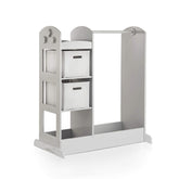 Guidecraft dress up center gray with mirror and shelves