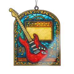 Guitar Christmas Ornament 2025 electric guitar motif ornament