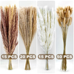 100 stems dried pampas grass decor for home centerpieces