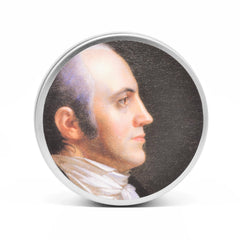 Aaron Burr Scented Candle with gunsmoke scent close up
