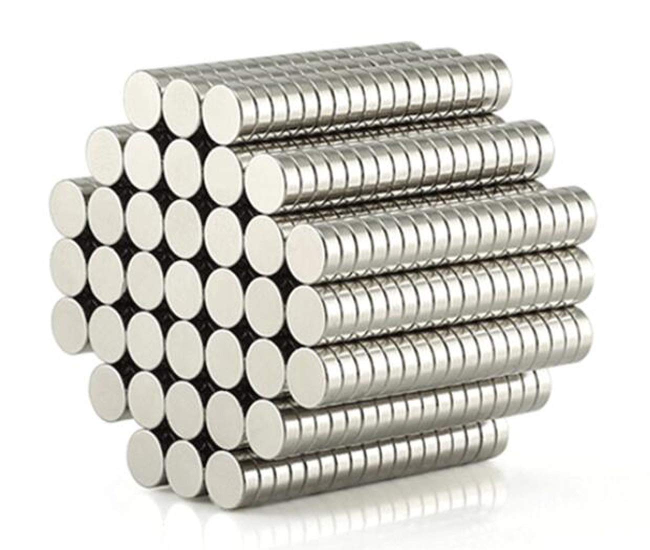 GXHUANG 100pc 7x2mm disc round refrigerator magnets pack