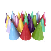 GYFCI pre-assembled cone party hats 24 pack