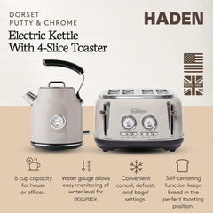 Haden Dorset 4 wide-slot toaster detail