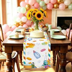 Hafangry housekeeping week table runner polyester linen like fabric