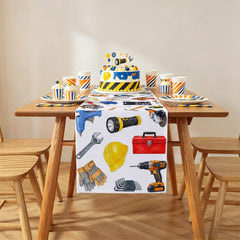 Mechanic themed table runner Hafangry 33x183 cm