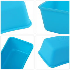 Non-stick flexible silicone loaf molds easy dessert release