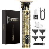 hair clippers for men with LCD display and titanium blades
