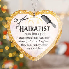 Hairstylist appreciation gift ornament decorative display