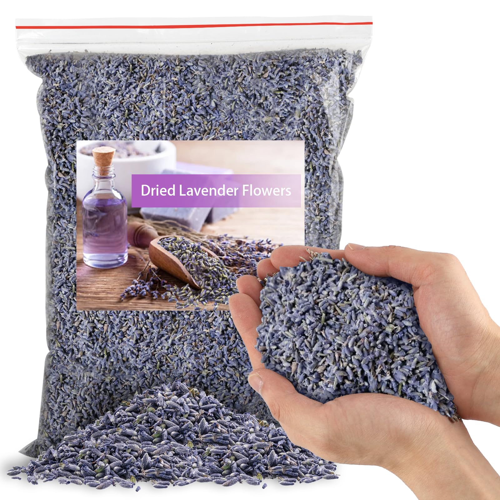 Half pound package of dried lavender flowers for crafts