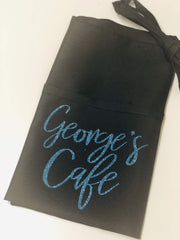 Thin fabric polyester apron one size fits all