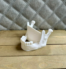 Halloween office decor skull desk accessory