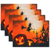 4 pack halloween placemats set size 12.4 x 17.8 inches