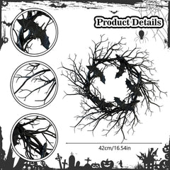 Halloween Wreath with Lights design for doors and walls
