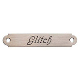 halter plate medium solid nickel silver I.D tag 3.5x0.625 inches