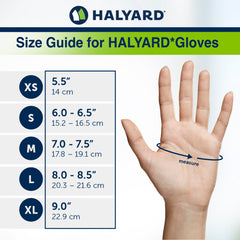 Medium size latex-free powder-free nitrile gloves