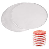 Six inch hamburger patty paper sheet set