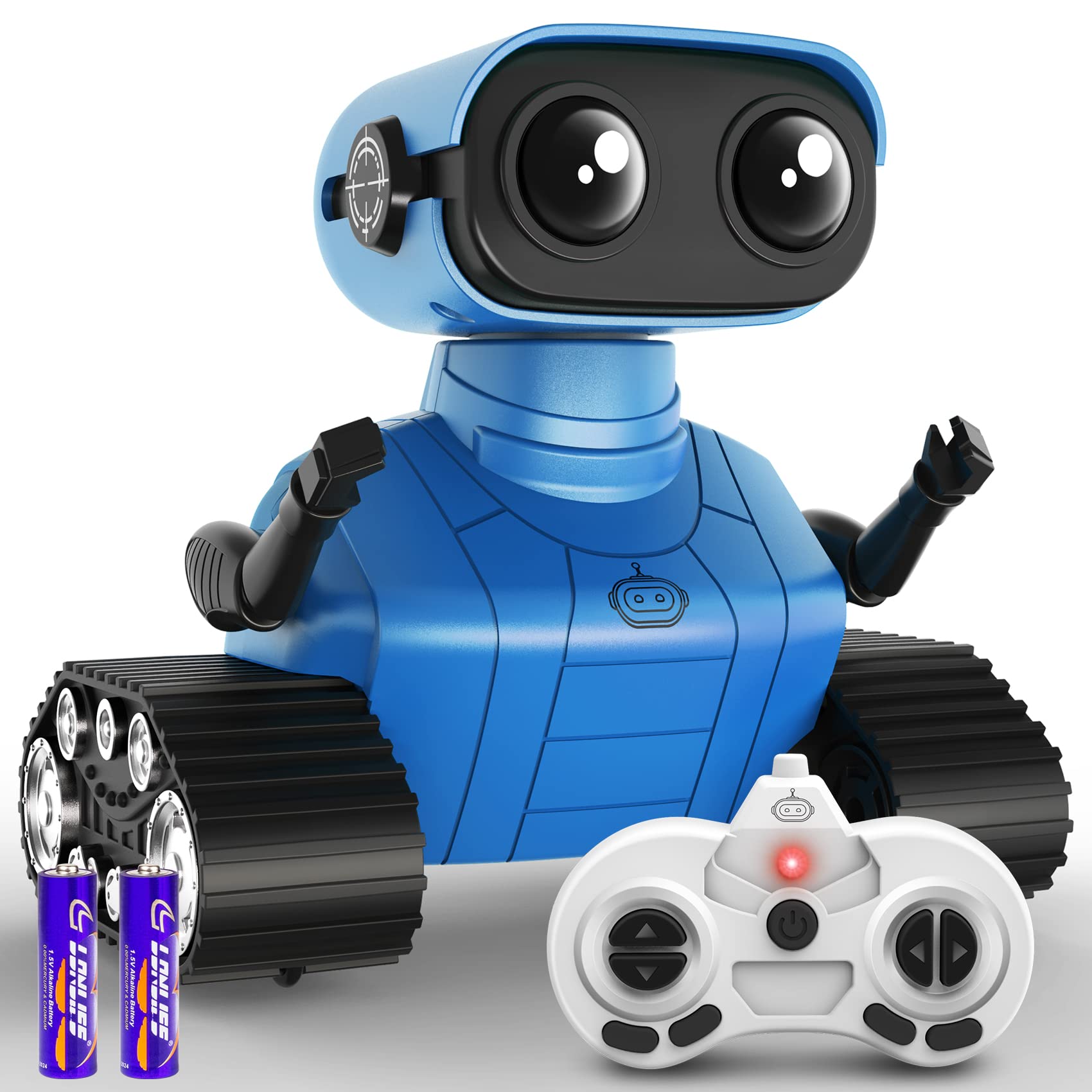 Hamourd robot toy upper unit with LED eyes and flexible head