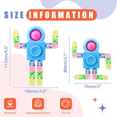 colorful plastic fidget toy safe material close up