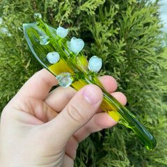 Glass Lily of The Valley Flower Figurine long stem design for display