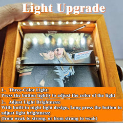 Hand crank photo flipbook frame 8x8 cm