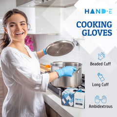 Powder-free latex-free nitrile gloves suitable for allergy safety