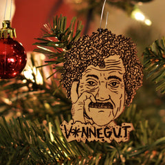 PNW workshop crafted Vonnegut Wood Christmas Ornament