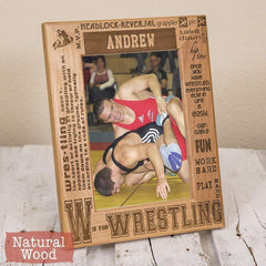 Hand-painted wood frame with clear-coated finish