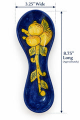 Hand painted lemon spoon holder 8.75 inch size from Italy