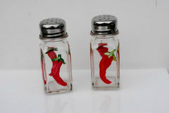 Gift ready salt and pepper glass shaker set for holidays