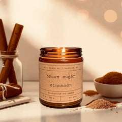 8 oz hand-poured USA made soy candle with cotton wick